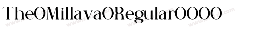 The Millava Regular字体转换